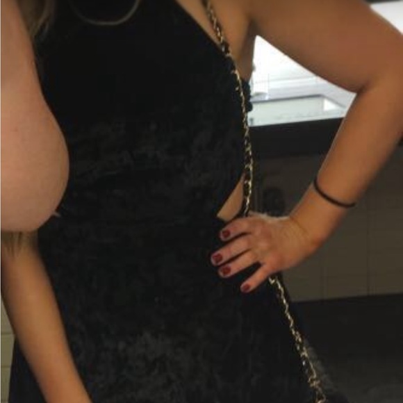 Hollister High Neck Velvet Mini Dress - Picture 9 of 9